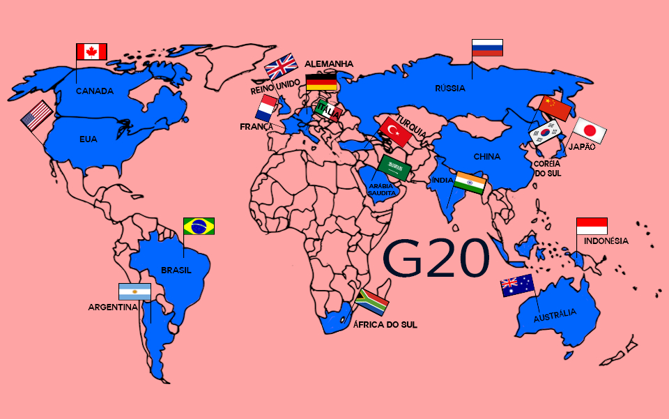 Mapa do Mundo G8