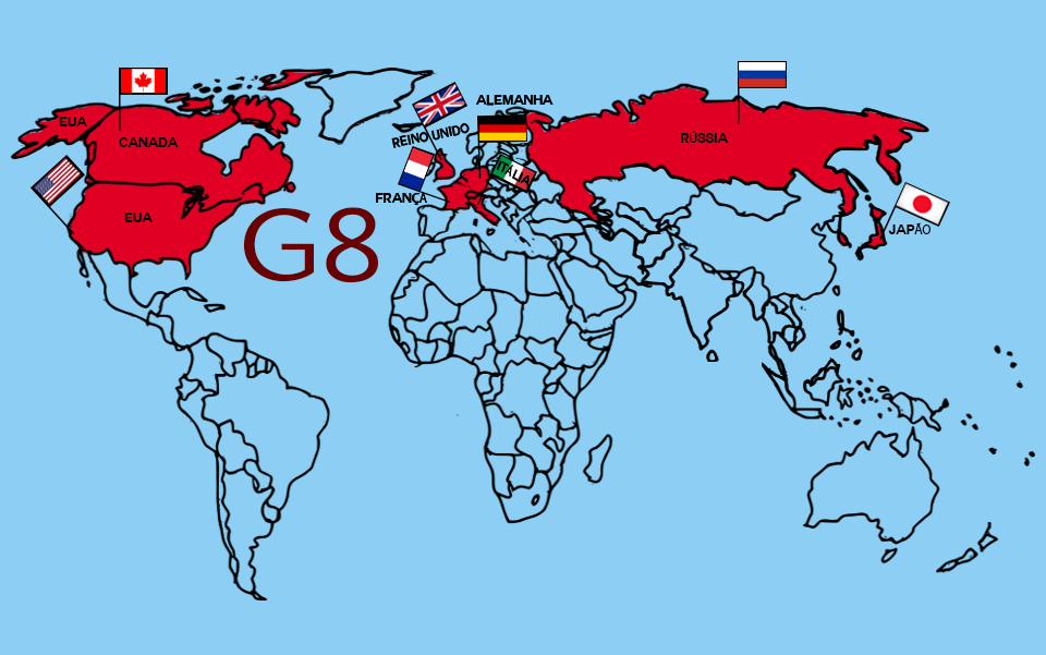 Mapa do Mundo G7