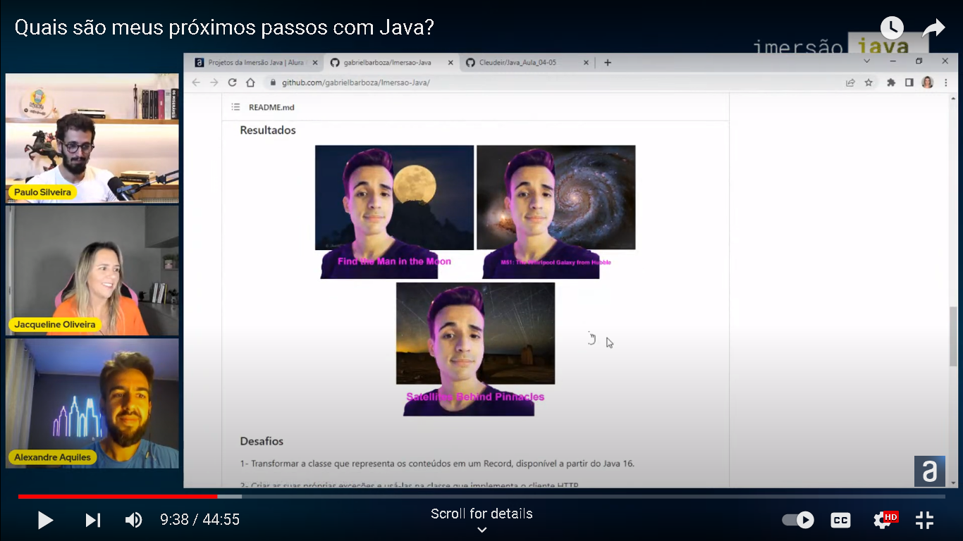 GitHub do projeto Java Explorer